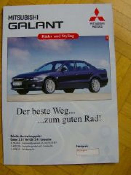 Mitsubishi Galant  Räder & Styling Prospekt NEU