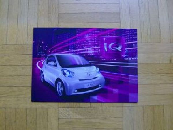 Toyota iQ Prospekt Vorstellung 9/2008 NEU