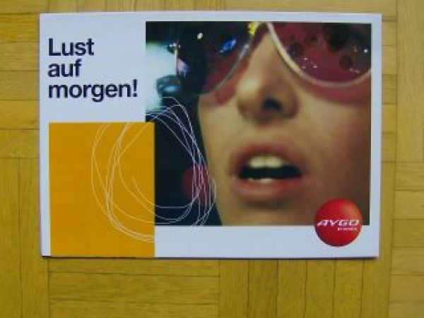 Toyota Aygo Lust auf morgen! Prospekt City Club Vorstellung