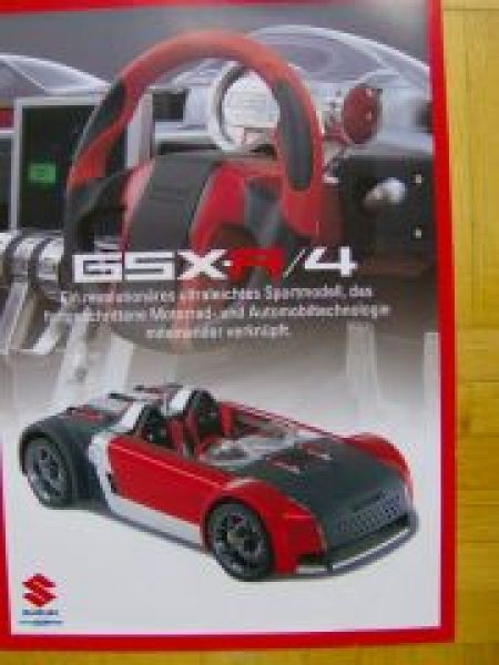 Suzuki GSX-R4 Studie Prospektblatt Vorstellung Rarität