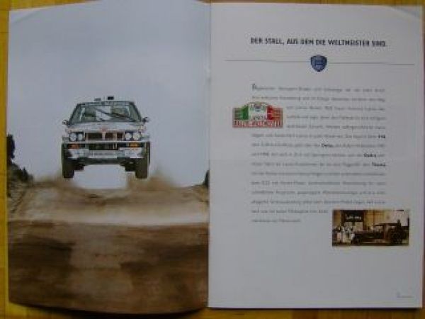 Lancia Programm Prospekt Y10, Delta, Dedra Thema+8.32 +Station