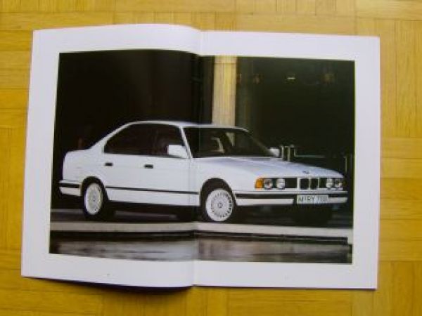 BMW 5er Reihe E34 Prospekt März 1990 520i 525i 535i