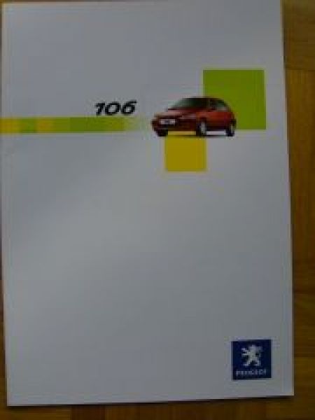 Peugeot 106 Prospekt 9/2002 NEU +Sport +Grand Filou