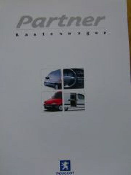 Peugeot Partner Kastenwagen Prospekt 7/1999 NEU