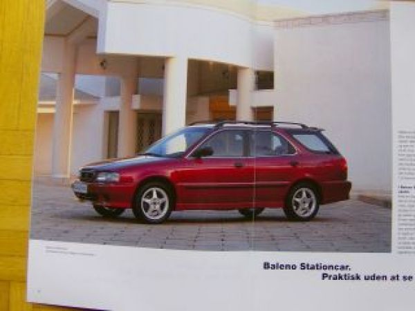 Suzuki Baleno Sedan Stationcar Prospekt Dänemark 8/1997