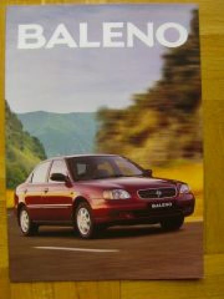 Suzuki Baleno Saloon Estate Prospekt Irland Rechtslenker 1/1999