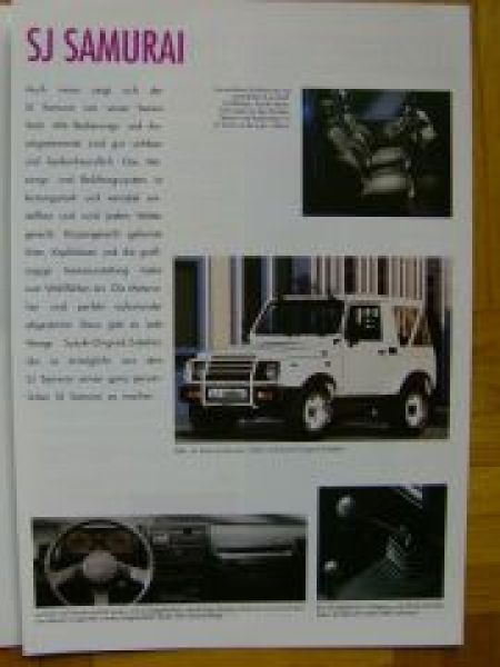 Suzuki Samurai 2/1996 Prospekt