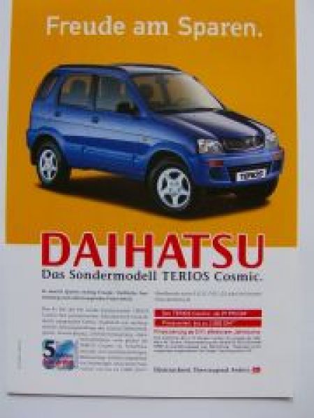 Daihatsu Sondermodell Terios Cosmic Prospekt NEU