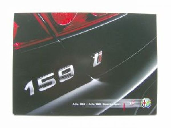 Alfa Romeo 159 +Sportwagon ti Prospekt NEU