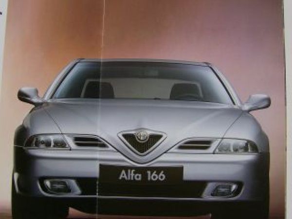 Alfa Romeo 166 Prospekt NEU 9/2000