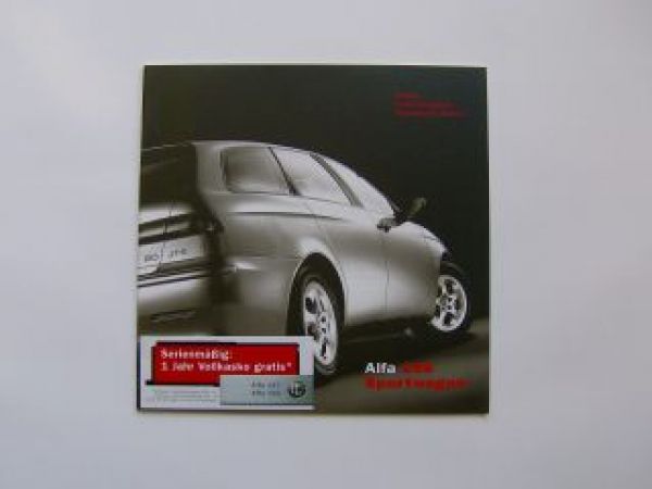 Alfa Romeo Sportwagon Preisliste 1/2003 NEU
