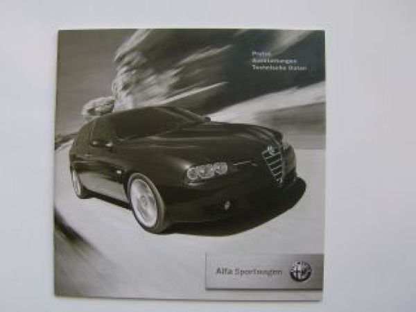 Alfa Romeo Sportwagon Preisliste 7/2003 NEU
