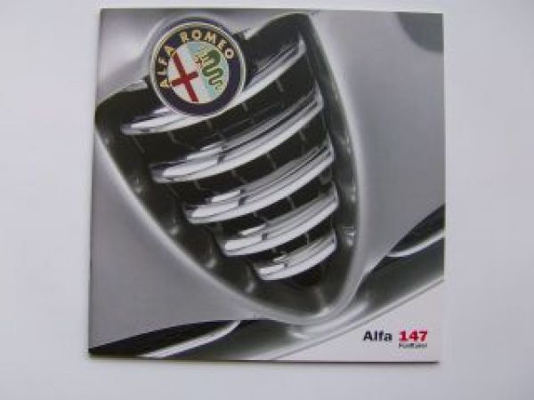 Alfa Romeo 147 Fünftürer Prospekt 4/2001 NEU Typ937