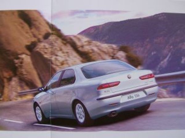 Alfa Romeo 156 Prospekt 6/2000 NEU UK Englisch