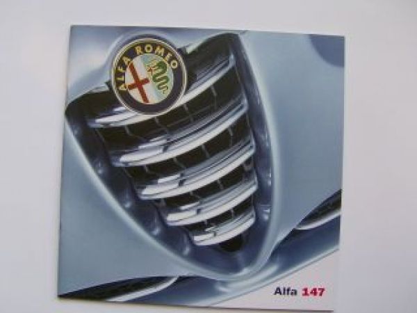 Alfa Romeo 147 Prospekt 12/2000 NEU Typ937