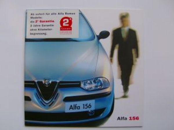 Alfa Romeo 156 Prospekt 4/2000 NEU