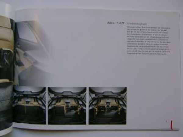 Alfa Romeo 147 Prospekt 1/2008 NEU Typ937