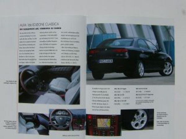 Alfa Romeo 166 Edizione Classica Prospekt 3/2001 NEU