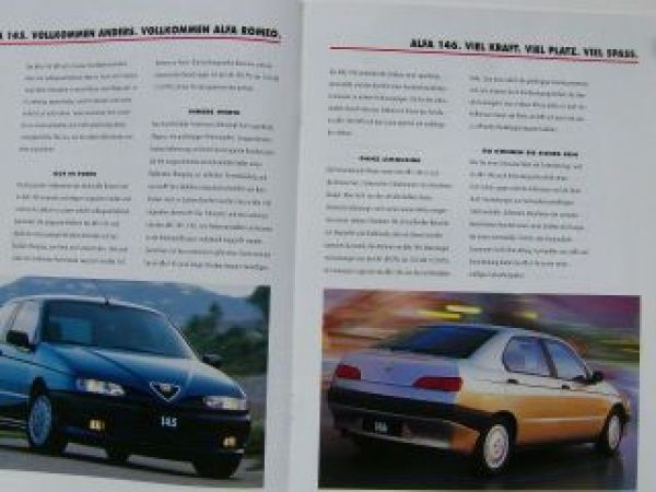 Alfa Romeo Gesamtprogramm Prospekt 1996 NEU