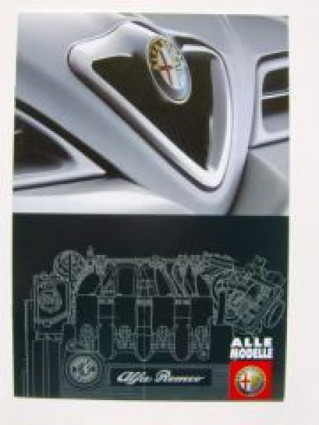 Alfa Romeo Gesamtprogramm 10/1998 Prospekt