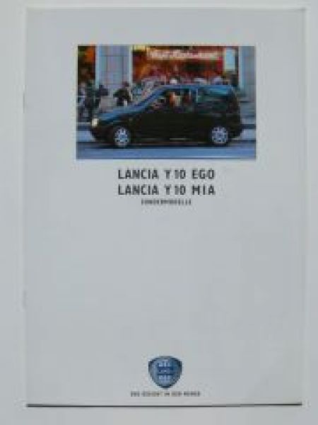 Lancia Y10 Ego Y10 Mia Sondermodelle Prospekt 9/1991 NEU