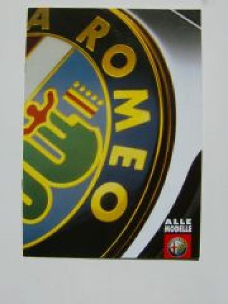 Alfa Romeo alle Modelle Prospekt 4/1999 NEU