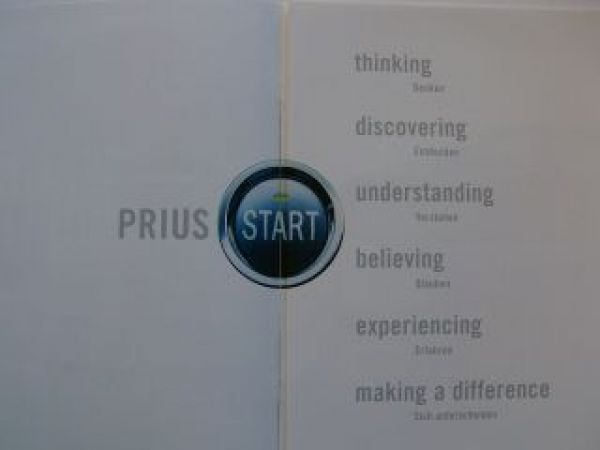 Toyota Prius 9/2003 Prospekt Typ NHW20