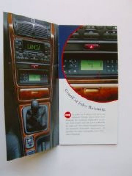 Lancia k Modelle Radio- Navigationssystem Prospekt Flyer