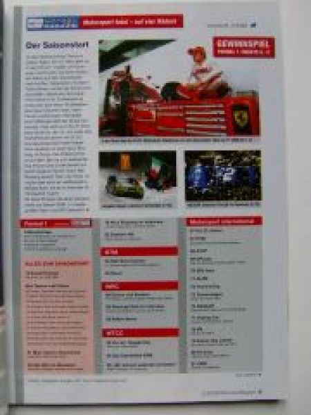 Motor sport Magazin Eurosport 3/2008 Saisonstart 2008