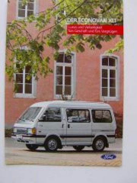 Ford Econovan XLT Prospekt 8/1986 Rarität