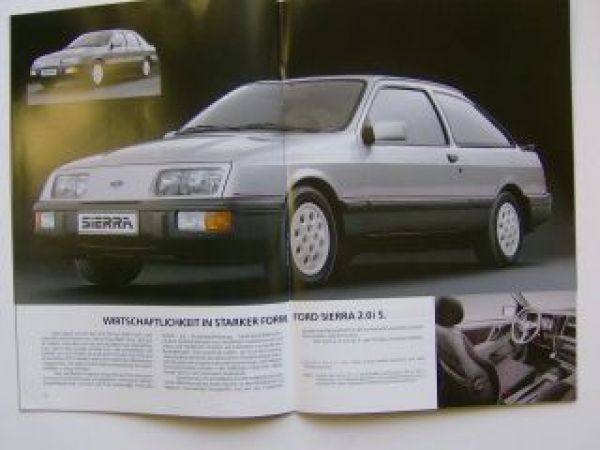 Ford Sierra Prospekt 6/1985 +XR 4X4 +Diesel+Turnier