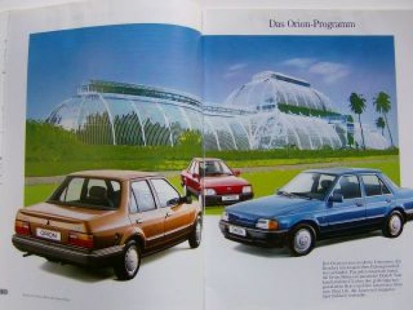 Ford Orion Prospekt 7/1988 + Ghia Ausstattung