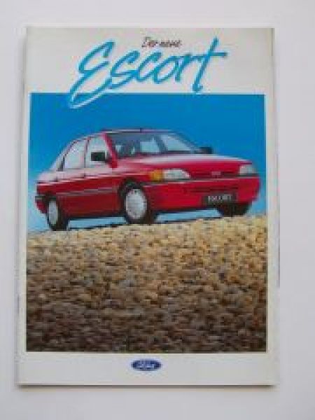 Ford Escort Prospekt 8/1990 +Ghia +Cabrio