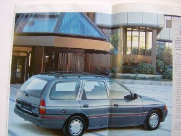 Ford Escort Prospekt 8/1990 +Ghia +Cabrio