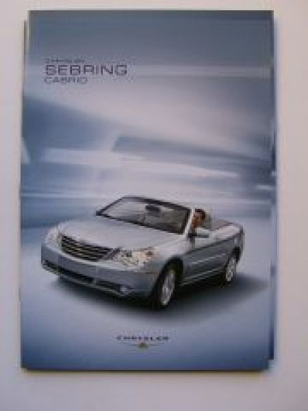 Chrysler Sebring Cabrio Prospekt 5/2007 +Preise+Infokarte