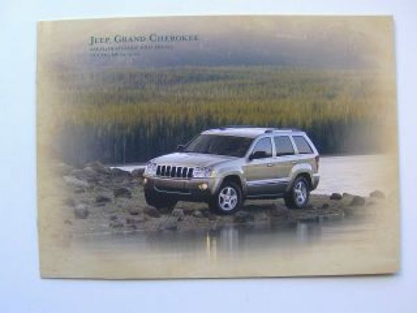 Jeep Grand Cherokee Preisliste 6/2005 NEU