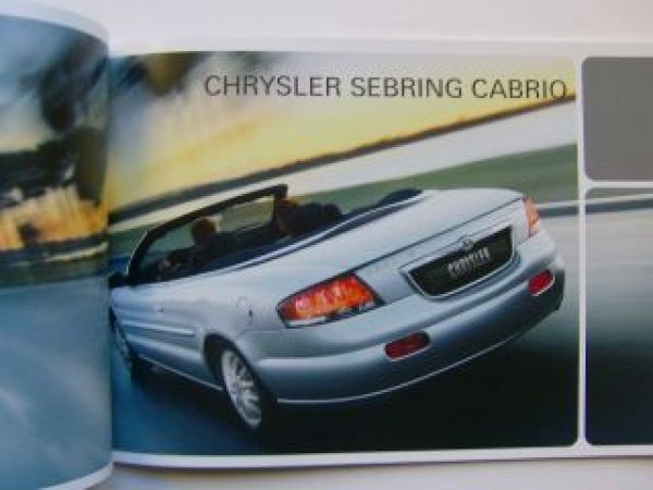 Chrysler 300M Sebring Cabrio Sebring Neon 10/2002 Prospekt