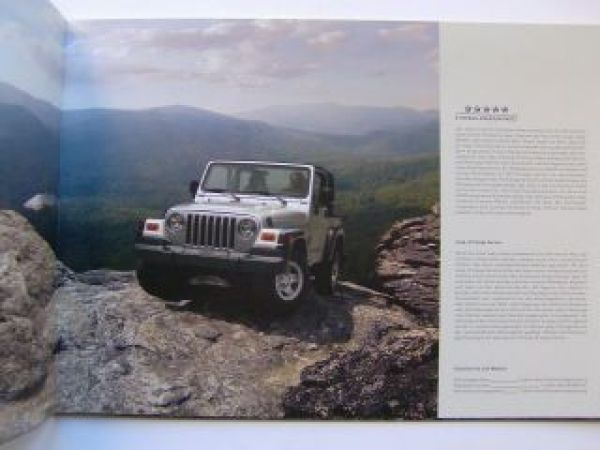 Jeep Wrangler Prospekt 8/2005 NEU