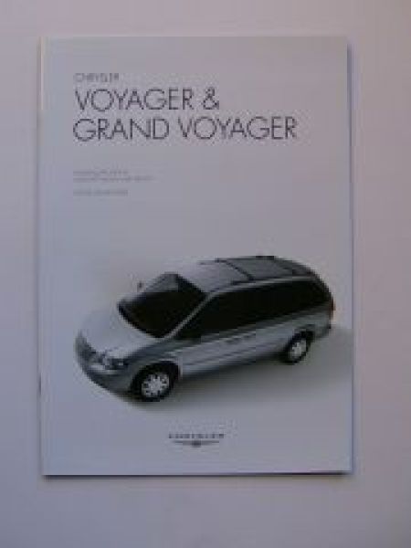 Chrysler Voyager & Grand Voyager Prospekt 8/2005+Preise