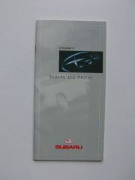 Subaru Preisliste 3/1999 alle Modelle NEU