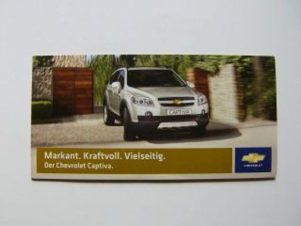 Chevrolet Captiva Infoprospekt Flyer NEU