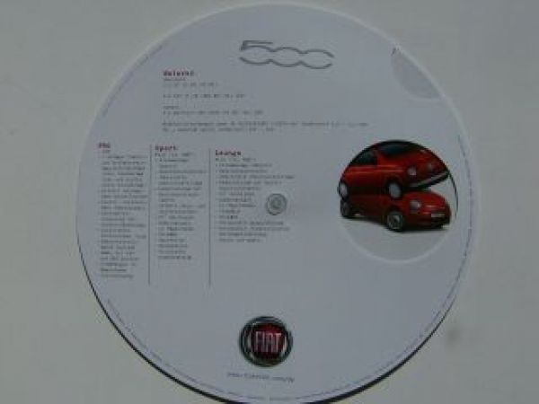 Fiat 500 You are.We car. 8/2007 Drehscheibe Info NEU