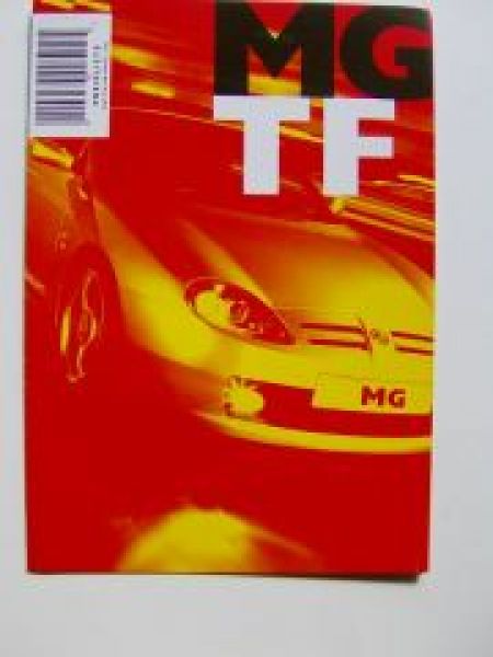 MG TF 3/2002 Preisliste NEU