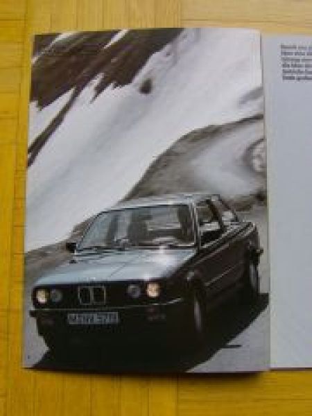 BMW 325i Allrad E30 Prospekt 325ix 1985