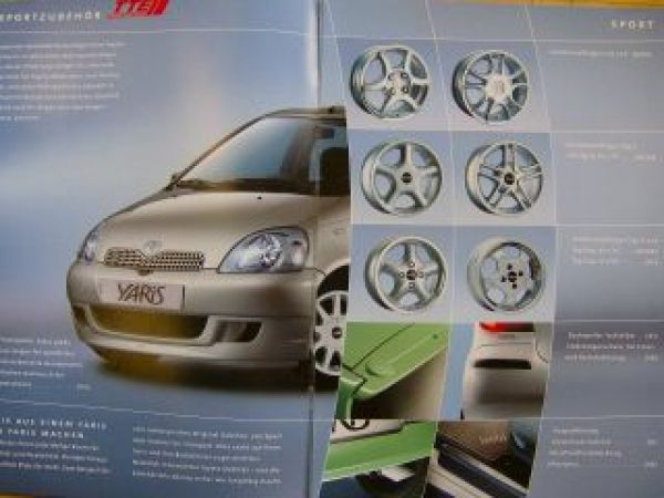 Toyota Yaris Zubehör Prospekt 4/2001 NEU