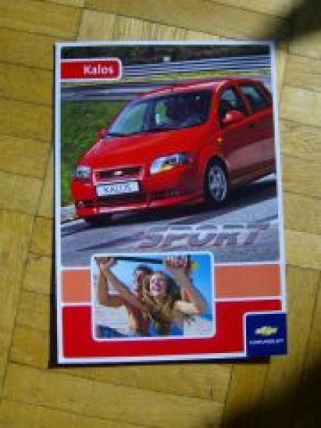 Chevrolet Kalos Sport 1/2007 Prospekt NEU