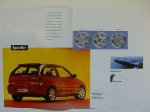 Subaru Justy Zubehör Prospekt 6/1998