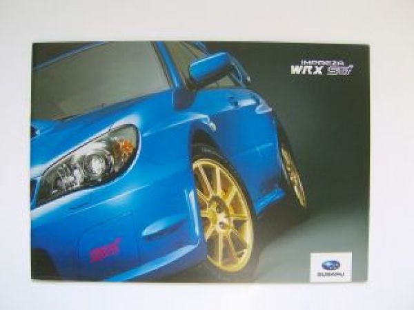 Subaru Impreza WRX STi Prospekt +Preisliste 9/2005 NEU