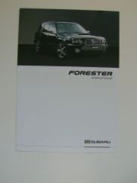 Subaru Forester Rinspeed Prospekt Rarität NEU 4/2003 NEU