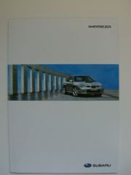 Subaru Impreza 9/2005 Prospekt NEU